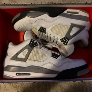 Nike Air Jordan 4 Retro White Cement 2012 Size 9.5